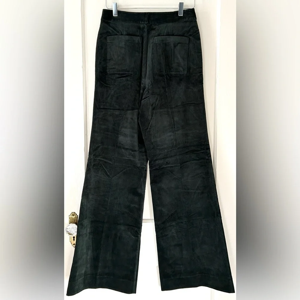 Kate Spade Modern Cord Flare Pant Deep‎ Spruce Green 6